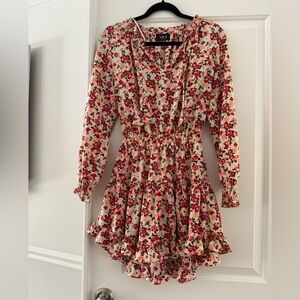 Vici Long sleeve floral dress.